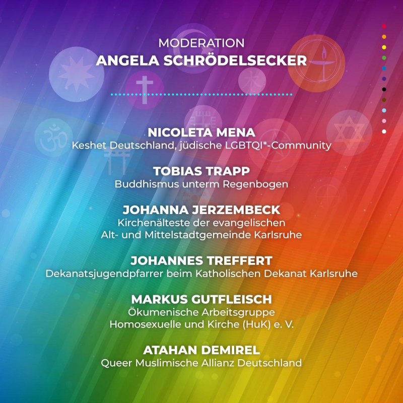 Einladung zum queerTALK Podium am 14. November 2024 im Queeren Zentrum, Liebigstraße 10-12, Karlsruhe
